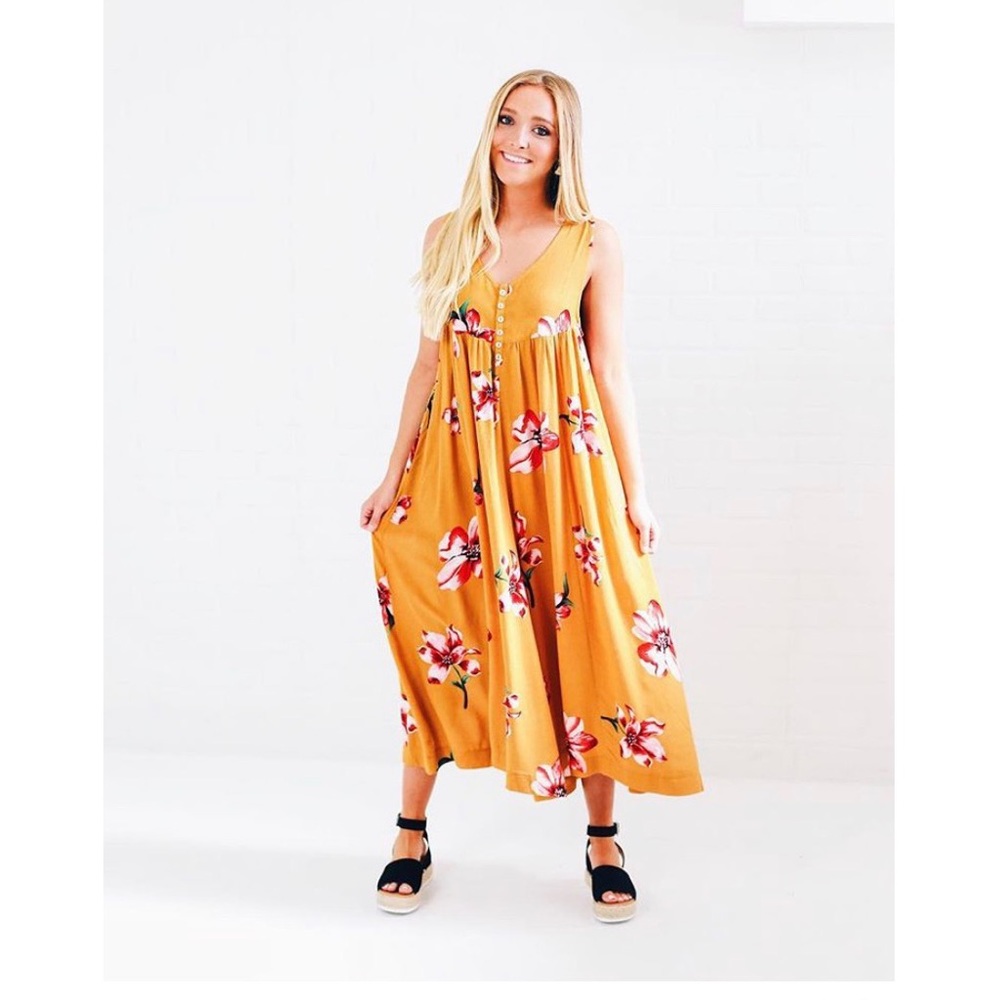 Coast to coast floral jumpsuit - riff raff boutiqu